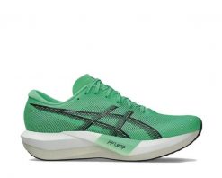 Buty biegowe ASICS Magic Speed 5 Zielony/Szary. Zielone buty do biegania ASICS, bez wzorów, z materiału, bez zapięcia, do biegania. Za 898.60 zł.