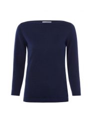 Brookshire Sweter z dzianiny Kobiety Bawełna niebieski, XXL. Niebieskie swetry brookshire, xxl, bez wzorów, z bawełny, eleganckie, bez ramiączek. Za 149.95 zł.