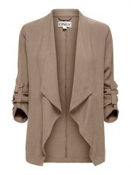 ONLY Marynarka Lalia 15367395 Brązowy jasny Regular Fit. Brązowe marynarki i żakiety ONLY, xs, bez wzorów, z wiskozy, bez ramiączek. Za 199.99 zł.