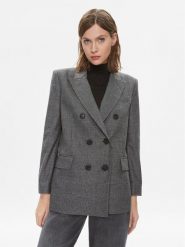 Pinko Marynarka Gen 102303 A07P Szary Regular Fit. Szare marynarki i żakiety Pinko, bez wzorów, z syntetyku, bez ramiączek. Za 2,219.00 zł.