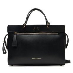 Torebka Armani Exchange. Czarne torebki klasyczne Armani Exchange, bez wzorów, klasyczne, bez dodatków. Za 829.99 zł.