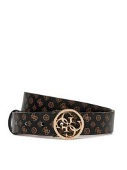 Guess Pasek Damski Arlena Logo BW9146 P4330 Brązowy. Brązowe paski Guess, z aplikacjami, ze skóry. Za 189.99 zł.