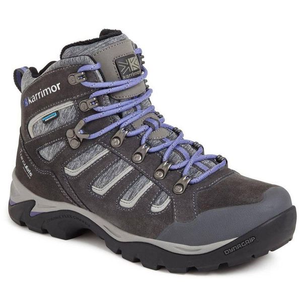 Buty trekkingowe damskie Karrimor Bodmin Winter Lady. Szare buty trekkingowe Karrimor, bez wzorów, bez zapięcia, trekkingowe. W wyprzedaży za 287.99 zł.