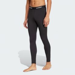 Legginsy Multi Synthetic Base Layer. Czarne legginsy adidas, bez wzorów, sportowe. Za 219.00 zł.