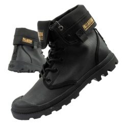 Buty sportowe unisex Palladium Baggy Coated. Czarne buty treningowe Palladium, bez wzorów, bez zapięcia. Za 299.00 zł.