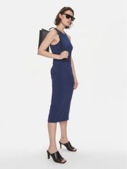 Weekend Max Mara Sukienka codzienna Astoria 2415321022 Granatowy Slim Fit. Niebieskie sukienki Weekend Max Mara, na co dzień, l, bez wzorów, z wiskozy, bez kołnierzyka, bez ramiączek, proste. Za 559.99 zł.