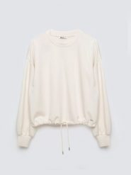 Bluza damska z wiskozy kremowa Lunara 102. Białe bluzy bez kaptura BIG STAR, l, bez wzorów, z dzianiny, bez kaptura. Za 199.99 zł.