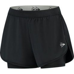 Spodenki sportowe damskie Dunlop Club Short. Czarne szorty sportowe Dunlop, bez wzorów. Za 139.99 zł.