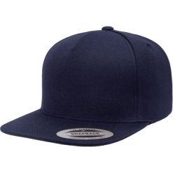Czapka Flexfit Premium 5-Panel. Niebieskie czapki z daszkiem FLEXFIT, bez wzorów. Za 121.50 zł.