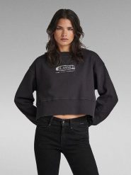 G-Star Bluza w kolorze czarnym rozmiar: M. Czarne bluzy G-Star, m, bez wzorów, retro, bez ramiączek, bez kaptura. Za 114.17 zł.