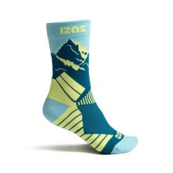 Termiczne skarpety górskie CLAY do połowy łydki, grube i wygodne (1 para). Niebieskie skarpetki IZAS, bez wzorów, z nylonu. Za 126.04 zł.