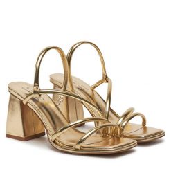 Sandały Call It Spring. Żółte sandały Call it Spring, bez wzorów, bez obcasa, na słupku, bez zapięcia. Za 259.99 zł.