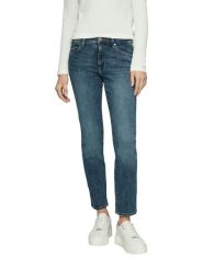 S.Oliver Dżinsy - Slim fit - w kolorze niebieskim rozmiar: 34/L30. Niebieskie spodnie materiałowe S.Oliver, bez wzorów, z materiału, klasyczne. Za 144.95 zł.