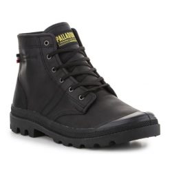 Buty Palladium Pallabrousse Legion Leather 77187-010-M czarne. Czarne buty treningowe z aplikacjami, z gumy, bez zapięcia. Za 679.87 zł.