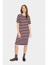 SAINT TROPEZ Sukienka w kolorze bordowym rozmiar: S. Czerwone sukienki Saint Tropez, na co dzień, s, bez wzorów, bez kołnierzyka, bez ramiączek, midi, proste. Za 126.99 zł.