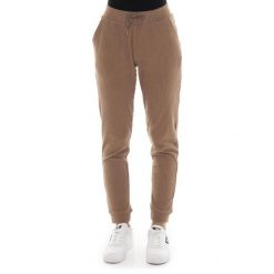 Spodnie dresowe miękki z sznurek regulacyjny na co dzień. Brązowe spodnie dresowe LEONE 1947 APPAREL, bez wzorów, z bawełny. W wyprzedaży za 151.56 zł.
