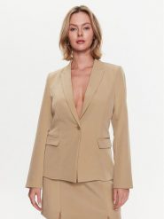 Bruuns Bazaar Marynarka Rubysus Alberte BBW3243 Beżowy Regular Fit. Brązowe marynarki i żakiety Bruuns Bazaar, bez wzorów, z syntetyku, bez ramiączek. Za 409.99 zł.