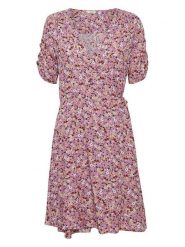 B.young Sukienka w kolorze szaroróżowym rozmiar: 42. Różowe sukienki b.young, na imprezę, s, bez wzorów, z wiskozy, klasyczne, bez kołnierzyka, bez ramiączek, mini. Za 52.92 zł.