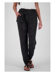 Alife and kickin Spodnie "AliceAK" w kolorze czarnym rozmiar: S. Czarne spodnie materiałowe Alife and Kickin, bez wzorów, z materiału, z podwyższonym stanem. Za 92.21 zł.