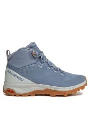 Salomon Trekkingi Outsnap Climasalomon™ Waterproof L47289900 Niebieski. Niebieskie buty trekkingowe Salomon, z tworzywa sztucznego, bez zapięcia. Za 389.99 zł.