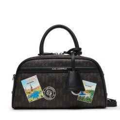 Torebka KARL LAGERFELD. Brązowe torebki klasyczne KARL LAGERFELD, bez wzorów, klasyczne, bez dodatków. Za 779.99 zł.