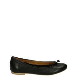 BALERINY Z KOKARDĄ 4138 NAPPA NERO. Baleriny Venezia, bez wzorów, ze skóry, bez obcasa, bez zapięcia. Za 129.00 zł.