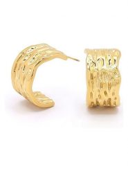 MOODE Kolczyki-półkreole "Augustine" rozmiar: onesize. Żółte kolczyki MOODE, ze stali. Za 39.99 zł.