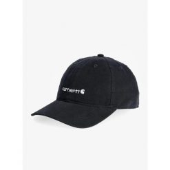 Czapka z daszkiem damska Carhartt Canvas Embroidered Graphic Cap. Czarne czapki z daszkiem Carhartt, bez wzorów, sportowe. Za 88.99 zł.