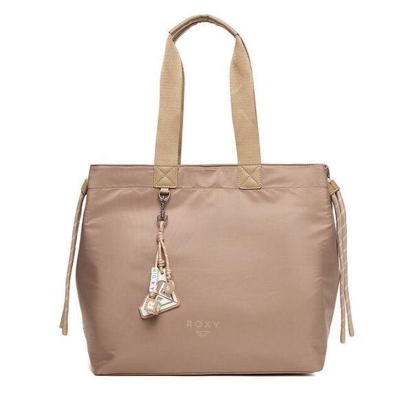 Torebka Roxy. Brązowe shopper bag Roxy, bez wzorów, bez dodatków. Za 199.99 zł.