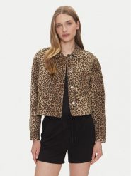 ONLY Kurtka jeansowa Naomi 15347129 Brązowy Regular Fit. Brązowe kurtki ONLY, xl, bez wzorów, z bawełny, bez kaptura. Za 119.99 zł.