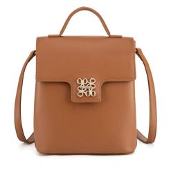 Plecak Nine West. Brązowe plecaki Nine West, bez wzorów, bez dodatków. Za 229.99 zł.