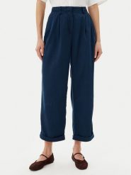 Tommy Hilfiger Spodnie materiałowe WW0WW45589 Granatowy Relaxed Fit. Niebieskie spodnie materiałowe Tommy Hilfiger, bez wzorów, z lyocellu. Za 499.99 zł.