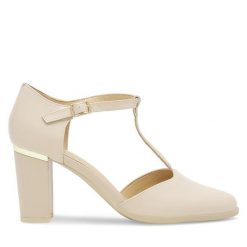 Czółenka Lasocki. Brązowe czółenka Lasocki, bez wzorów, bez obcasa, bez zapięcia. Za 229.99 zł.