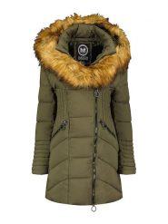 Maison Montaigne Parka "Chamai" w kolorze khaki rozmiar: S. Brązowe płaszcze Maison Montaigne, s, z aplikacjami, bez kaptura. Za 219.60 zł.