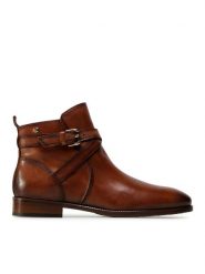 Pikolinos Botki W4D-8614 Brązowy. Brązowe botki Pikolinos, bez wzorów, ze skóry, bez obcasa, na płaskiej podeszwie, bez zapięcia. Za 539.99 zł.