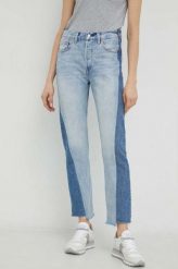 Levi's jeansy 501 damskie high waist. Niebieskie jeansy Levi's, s, bez wzorów, z denimu, z podwyższonym stanem. Za 589.99 zł.