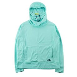 Second life - Bluza z kapturem damska z otworami na kciuki - Stan dobry. Niebieskie bluzy The North Face, xl, bez wzorów, z kapturem, na fitness i siłownię. Za 143.46 zł.