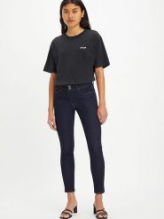 Levi´s Dżinsy "Blue Wave Rinse" - Skinny fit - w kolorze granatowym rozmiar: W24/L32. Niebieskie jeansy l, z aplikacjami, klasyczne, z podwyższonym stanem. Za 175.26 zł.