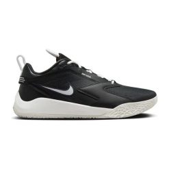 Buty halowe Nike Air Zoom Hyperace 3. Czarne buty do biegania Nike, bez wzorów, z gumy, bez zapięcia, do biegania. Za 449.99 zł.