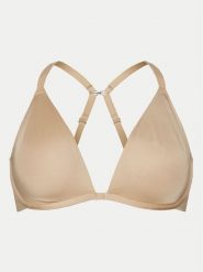 Hunkemöller Biustonosz z fiszbiną Smooth 206735 Beżowy. Brązowe biustonosze Hunkemöller, bez wzorów, z syntetyku. Za 129.99 zł.