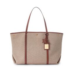 Torebka LAUREN RALPH LAUREN. Brązowe shopper bag Lauren Ralph Lauren, bez wzorów, bez dodatków. Za 939.99 zł.