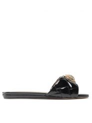 Kurt Geiger Klapki Kensington Flat 8496100309 Czarny. Czarne klapki Kurt Geiger, bez wzorów, ze skóry, bez obcasa, bez zapięcia. Za 589.99 zł.