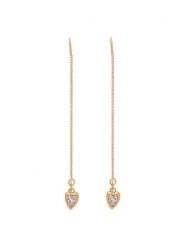 Guess Kolczyki JUBE06 364JW Złoty. Żółte kolczyki Guess, złote. Za 299.99 zł.