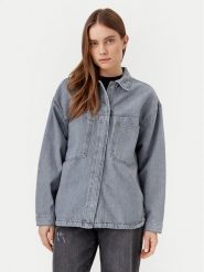 ONLY Kurtka jeansowa Emmie 15336153 Szary Regular Fit. Szare kurtki ONLY, l, bez wzorów, z bawełny, bez kaptura. Za 229.99 zł.