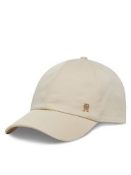 Tommy Hilfiger Czapka z daszkiem Elevated Chic Soft Cap AW0AW17138 Écru. Czapki z daszkiem Tommy Hilfiger, bez wzorów, z bawełny. Za 149.99 zł.