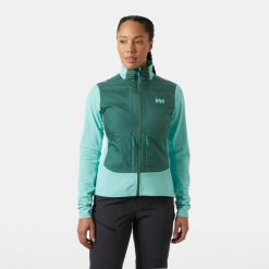 Damska bluza hybrydowa Helly Hansen Versalite. Niebieskie bluzy bez kaptura Helly Hansen, bez wzorów, z polaru. Za 496.50 zł.