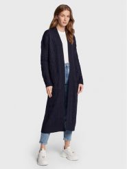 Brave Soul Kardigan LKC-274WALNUTA Granatowy Regular Fit. Niebieskie swetry Brave Soul, s, bez wzorów, z syntetyku, bez ramiączek. Za 279.99 zł.