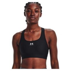 Damski stanik sportowy Under Armour Authentics Mid Padless. Czarne biustonosze sportowe Under Armour, bez wzorów, na fitness i siłownię. Za 79.99 zł.