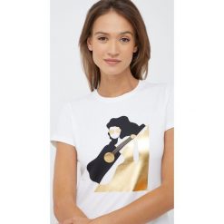 Pennyblack t-shirt damski kolor biały. Białe t-shirty Pennyblack, bez wzorów, z dzianiny, bez kołnierzyka, bez ramiączek. Za 259.99 zł.
