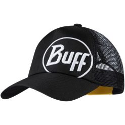 Czapka z daszkiem BUFF TRUCKER CAP LOGO BLACK L/XL. Czarne czapki z daszkiem Buff, bez wzorów, z materiału, sportowe. W wyprzedaży za 99.99 zł.